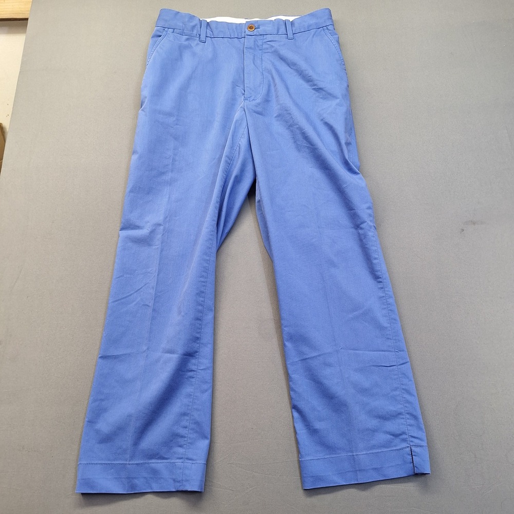Polo Ralph Lauren Mens Blue Straight Leg Chino Pants 30X26 Stretch Twill hemmed